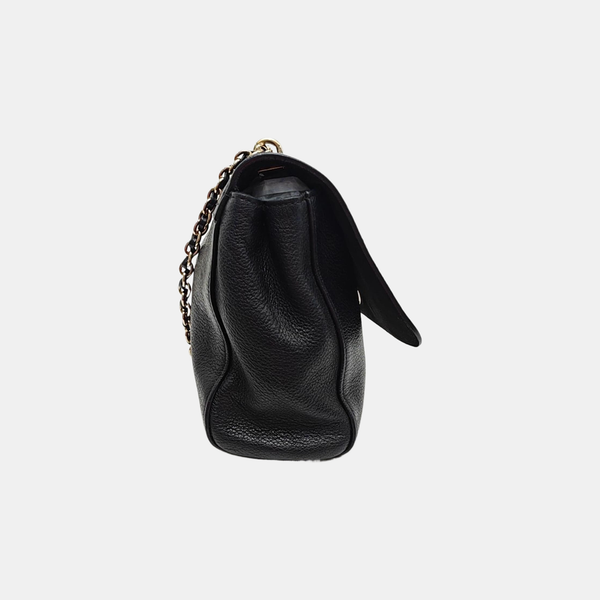 Calfskin Shoulder Bag Black