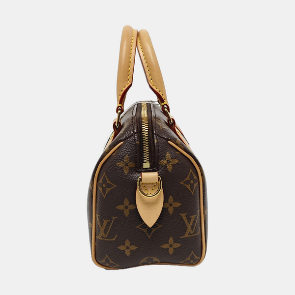 SPEEDY 20 Monogram Coated Canvas Brown
