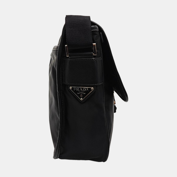 Nylon Shoulder Bag Black
