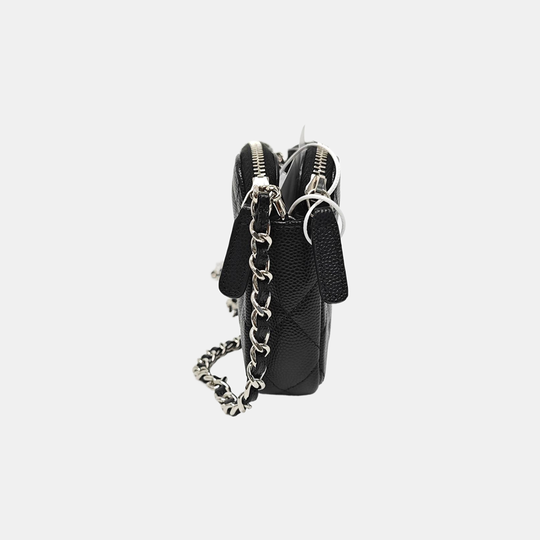 Quilted Grained Calfskin Black