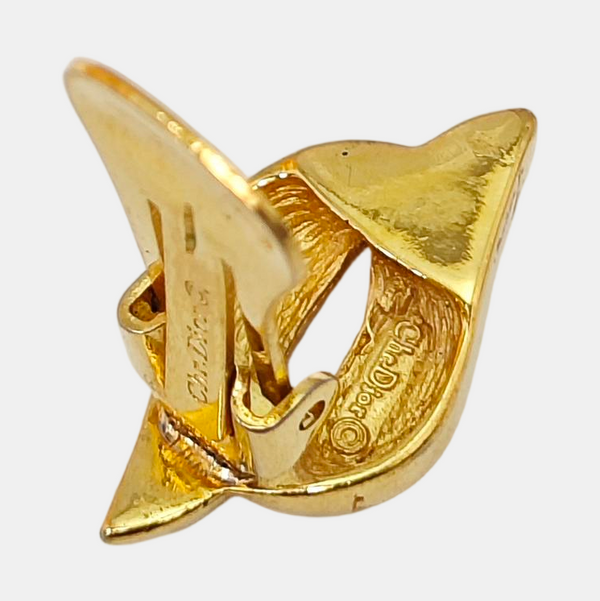 Metal Gold Clip On Earrings