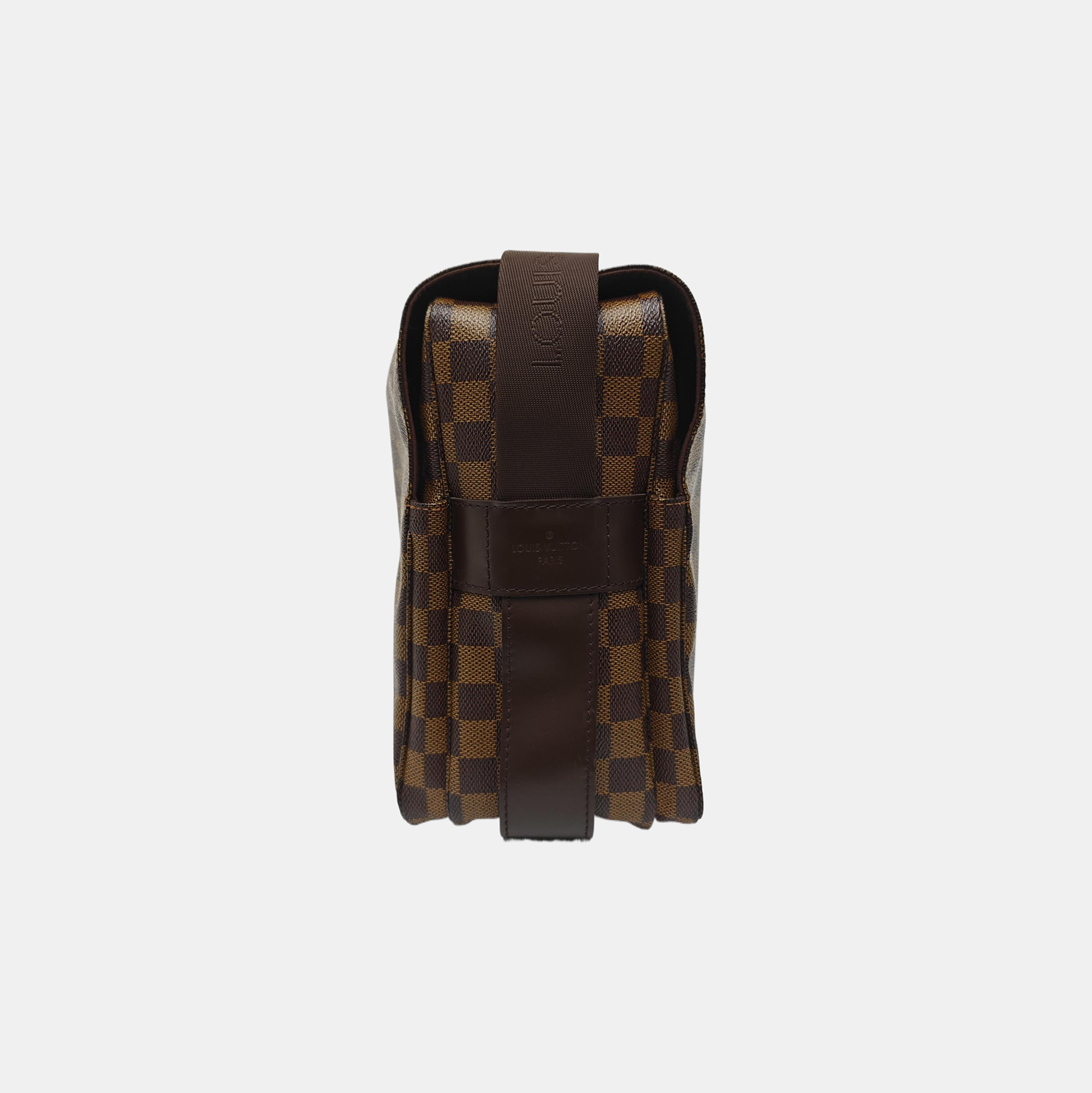 NAVIGLIO MM Damier Ebene Coated Canvas Brown