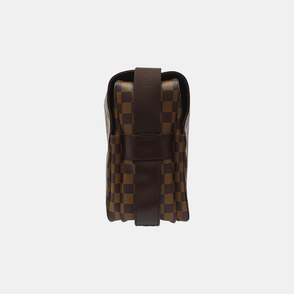 NAVIGLIO MM Damier Ebene Coated Canvas Brown