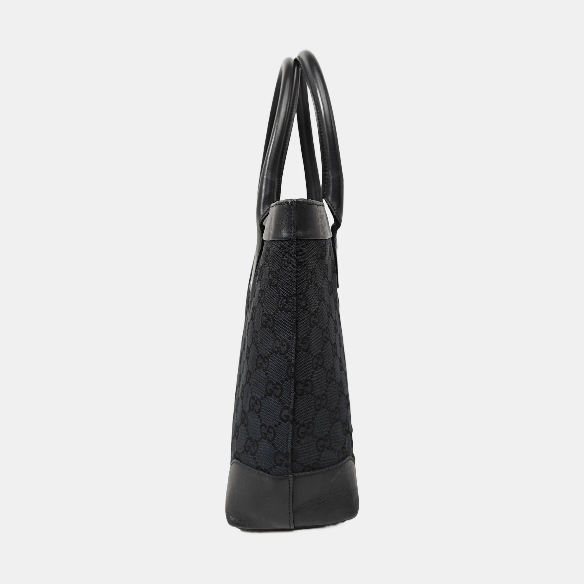 Monogram Canvas Tote Bag Blue