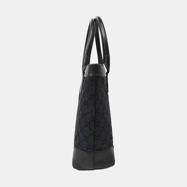 Monogram Canvas Tote Bag Blue