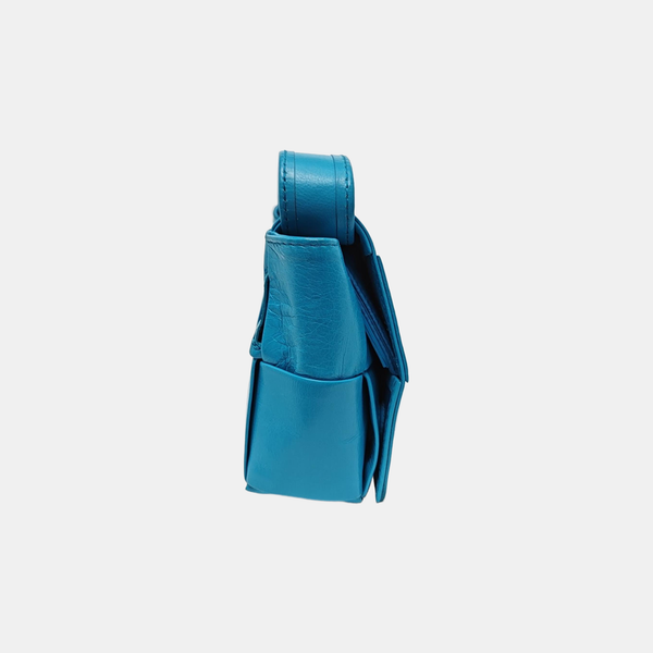 Cassette Mini Calfskin Blue