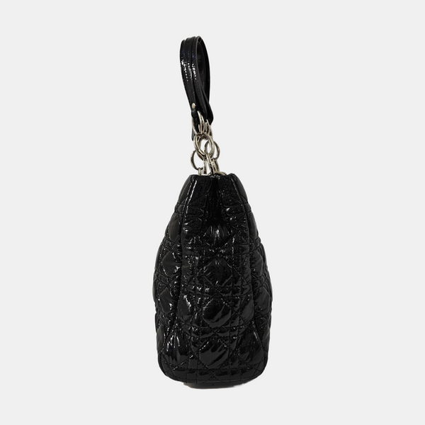 Dior Soft Cannage Patent Leather Black