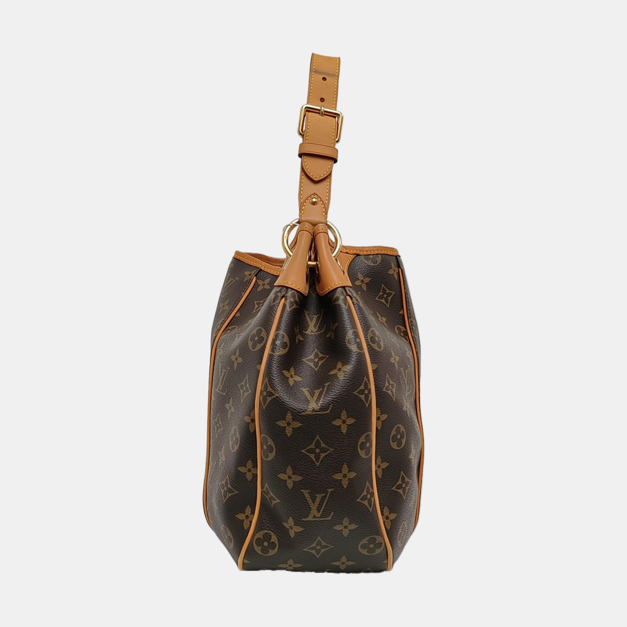 GALLIERA PM Monogram Coated Canvas Brown