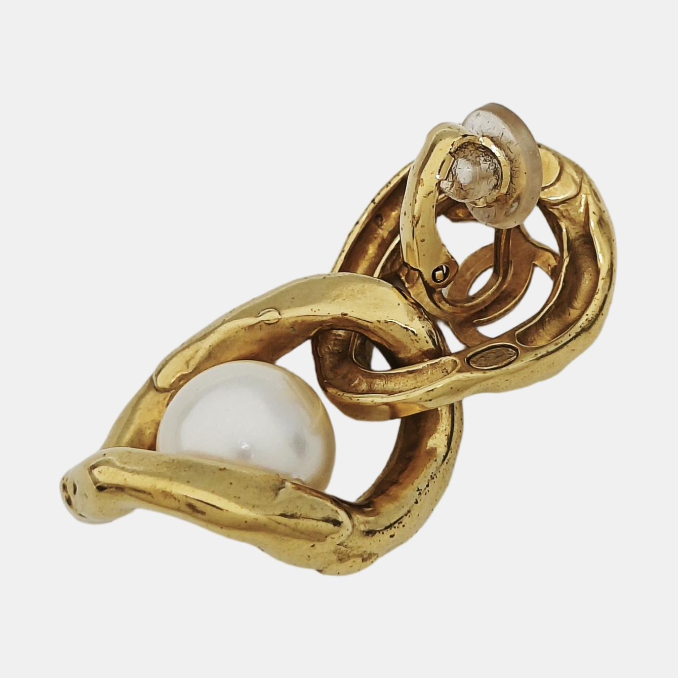 Metal Gold Clip On Earrings