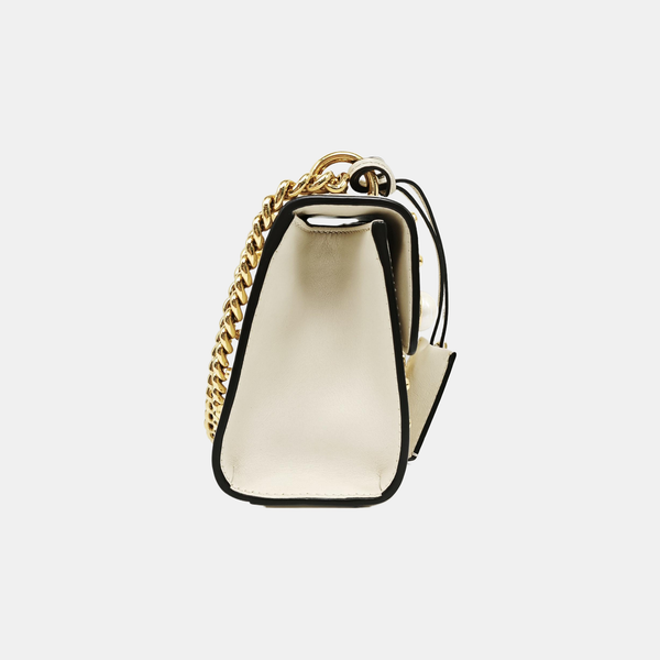 Authenticated pre-owned  Padlock Small Calfskin White - Shoulder Bag at Looply