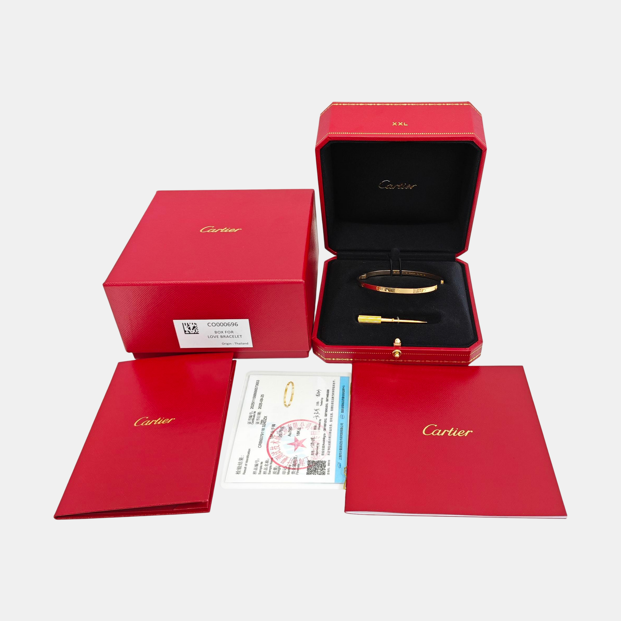 LOVE 18k Gold Bangle