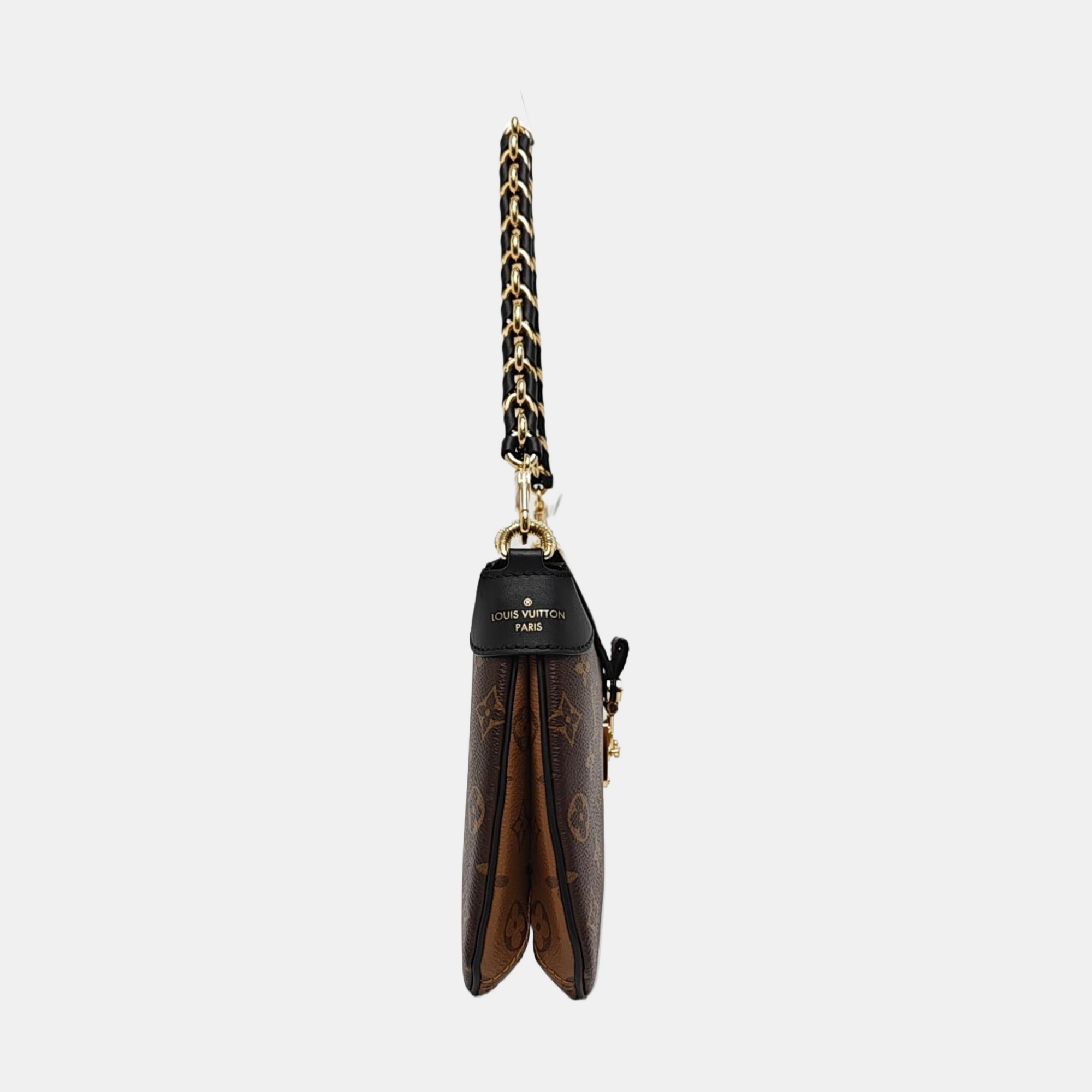 FLOWER PM Monogram Coated Canvas Brown
