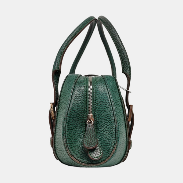 Calfskin Top Handle Bag Green