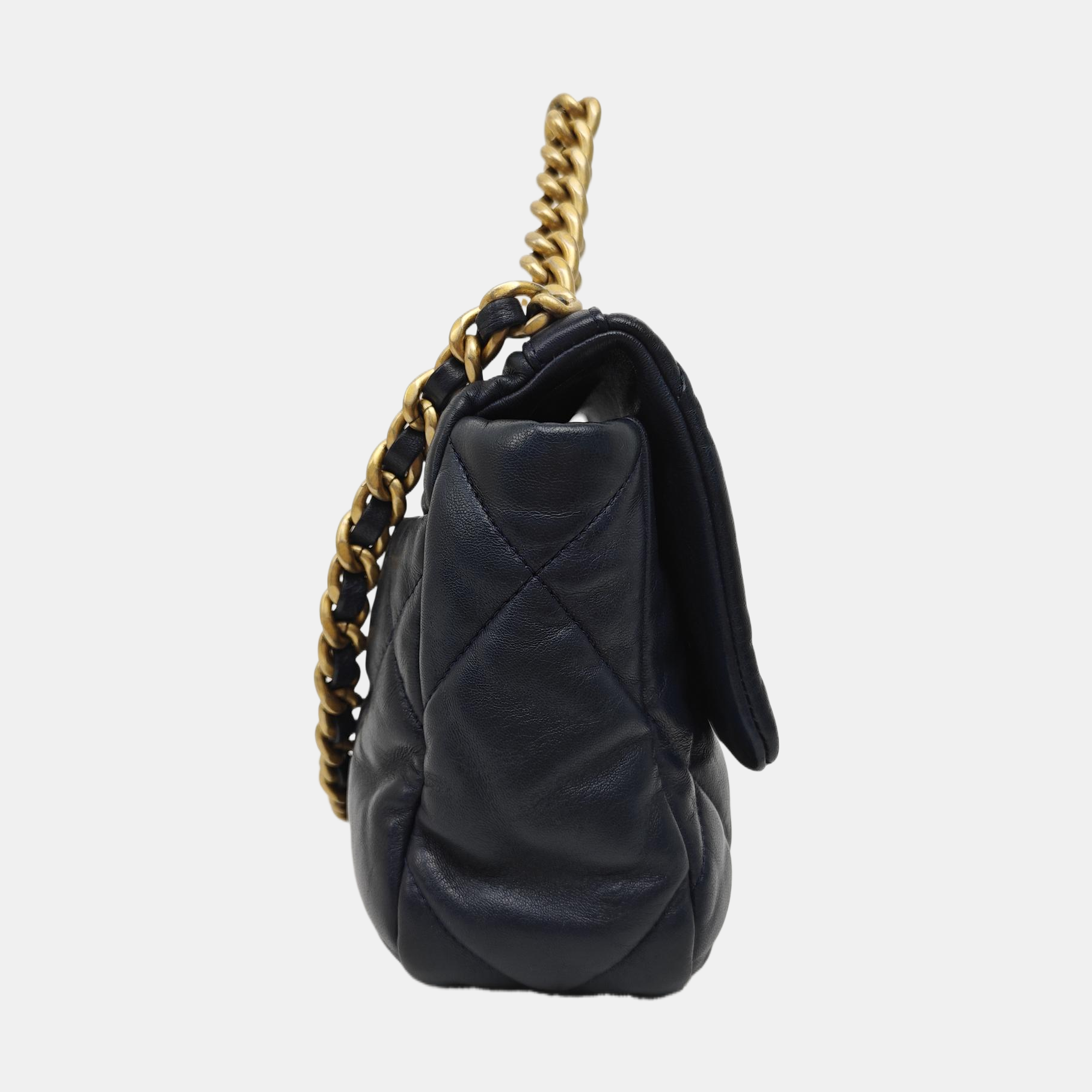 CHANEL 19 Small Quilted Lambskin Blue