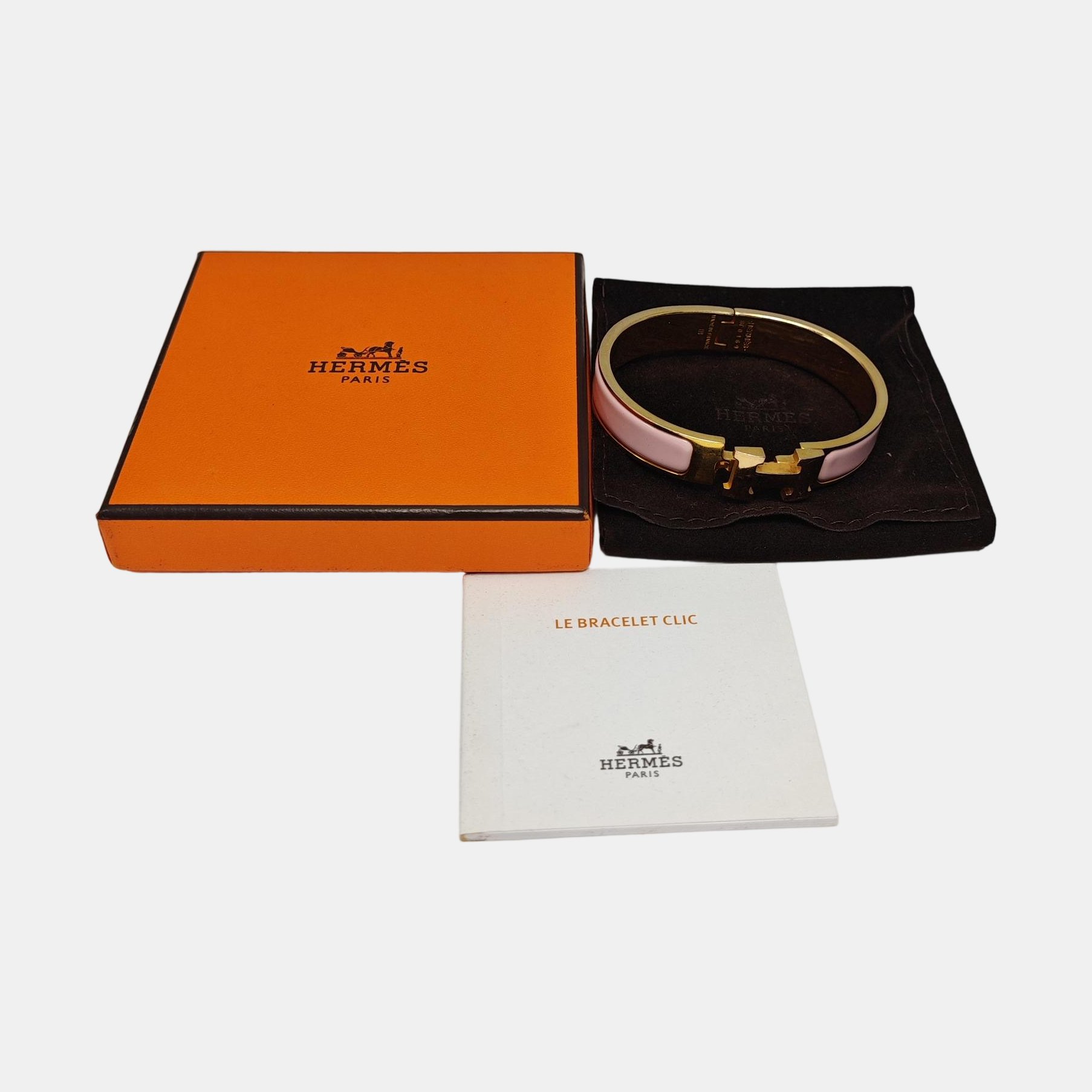 Clic H Metal Gold Bangle