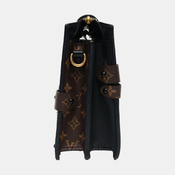 TRUNK Monogram Coated Canvas Brown
