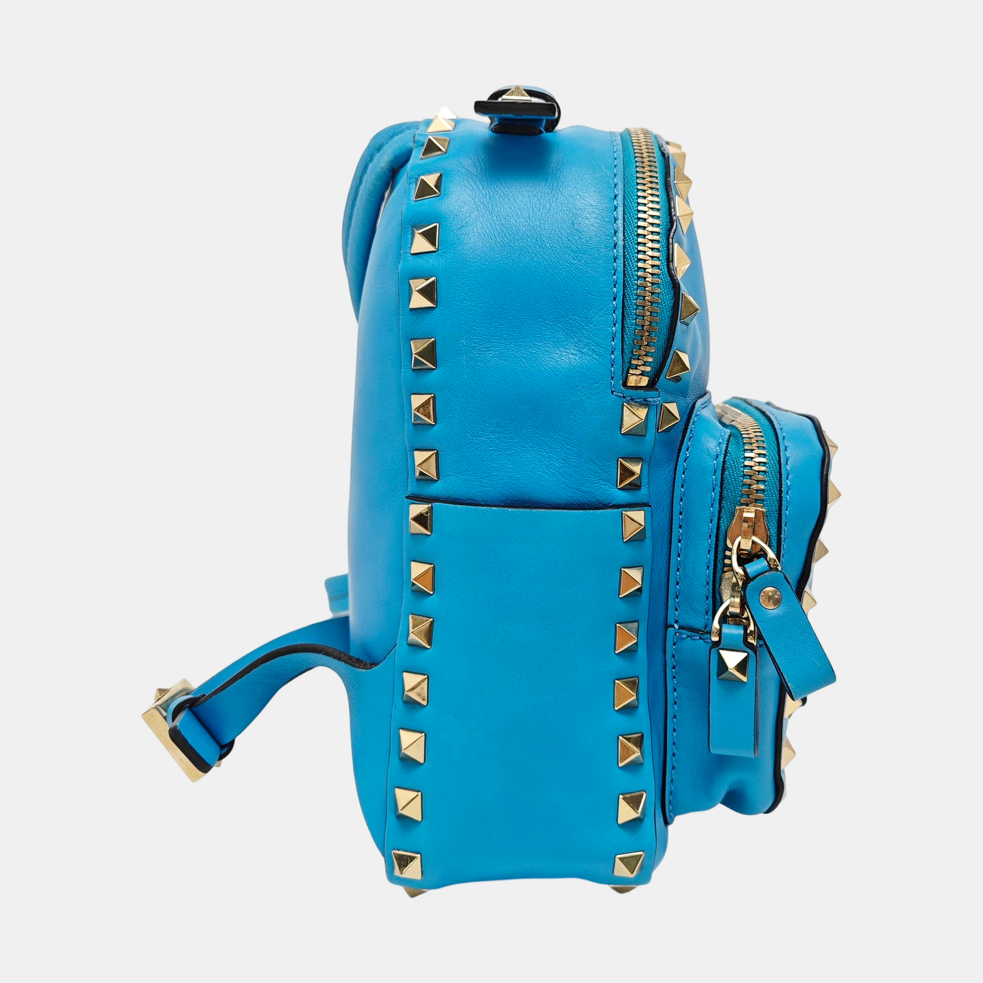 Rockstud Mini Calfskin Blue