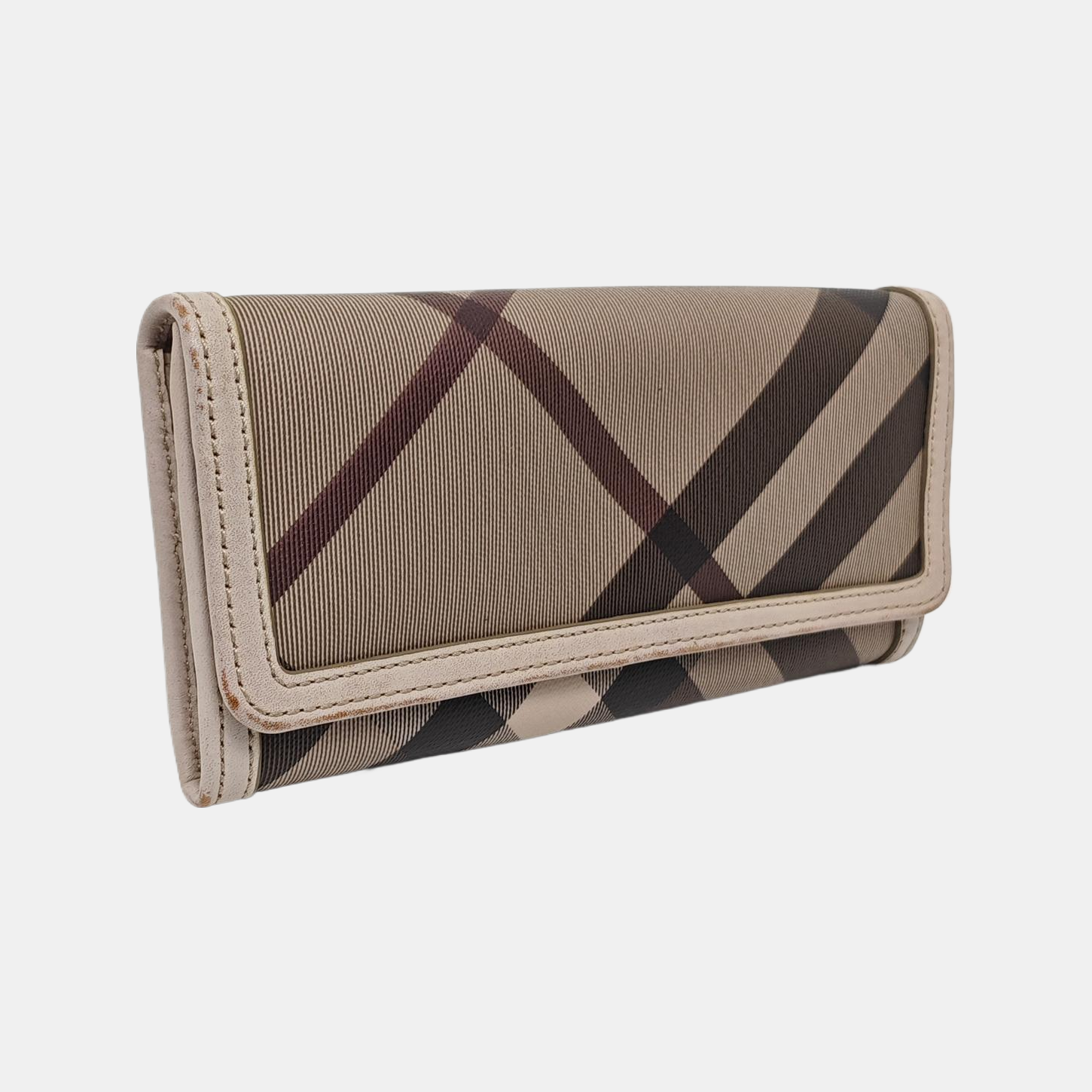 Coated Canvas Wallet Gray