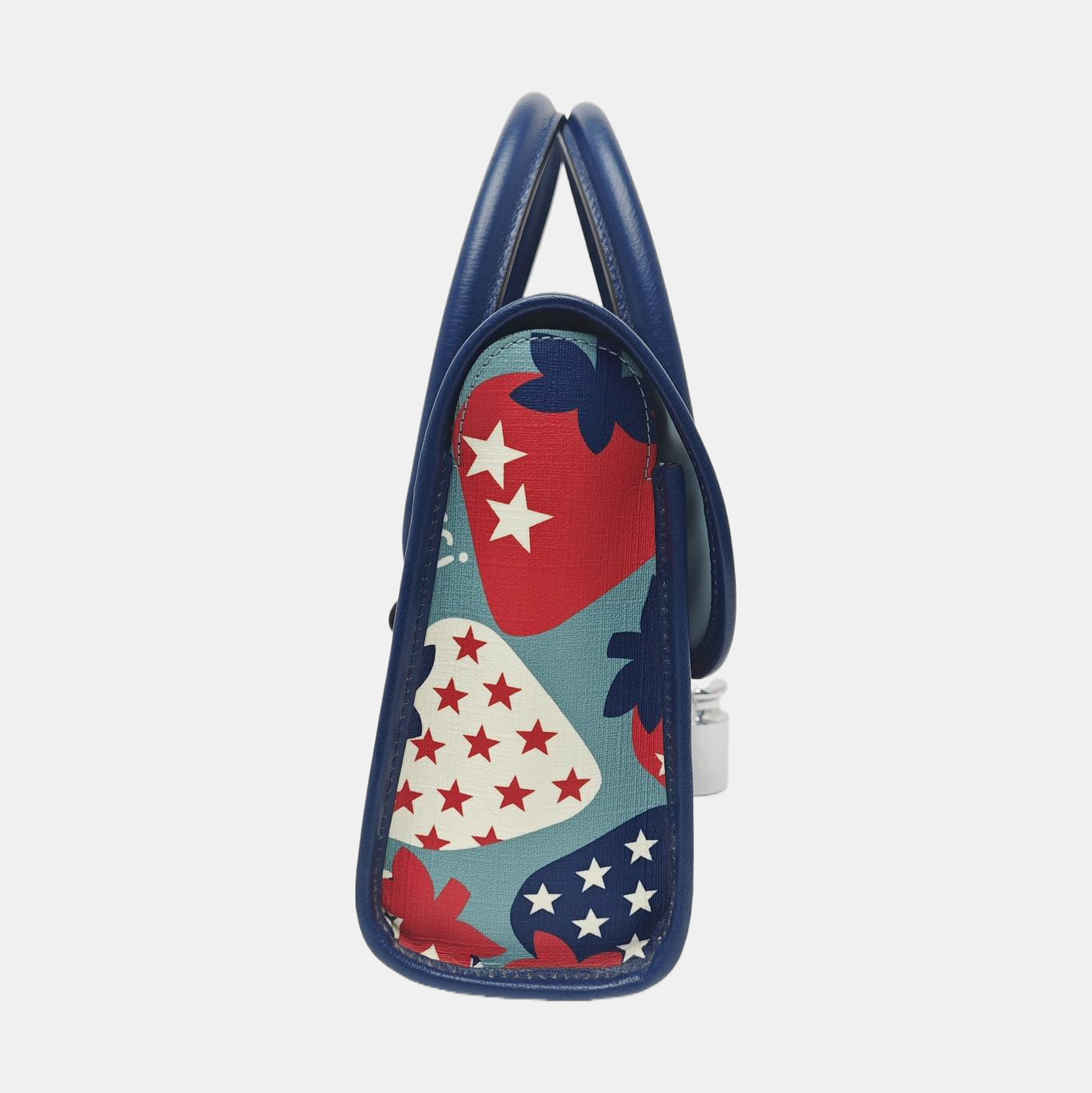 Coated Canvas Top Handle Bag Multicolor