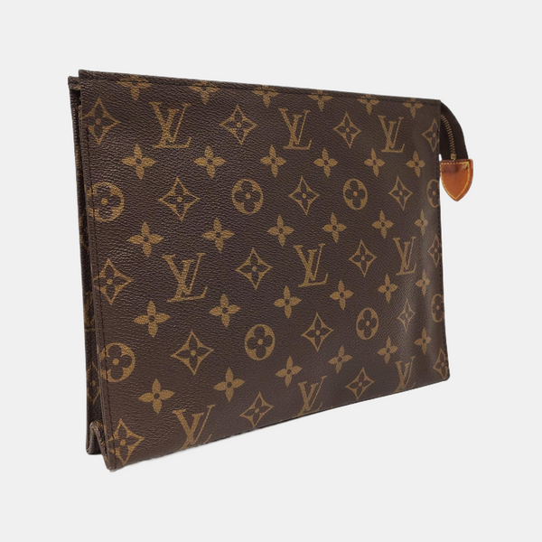 TOILET POCKET 26 Monogram Coated Canvas Brown