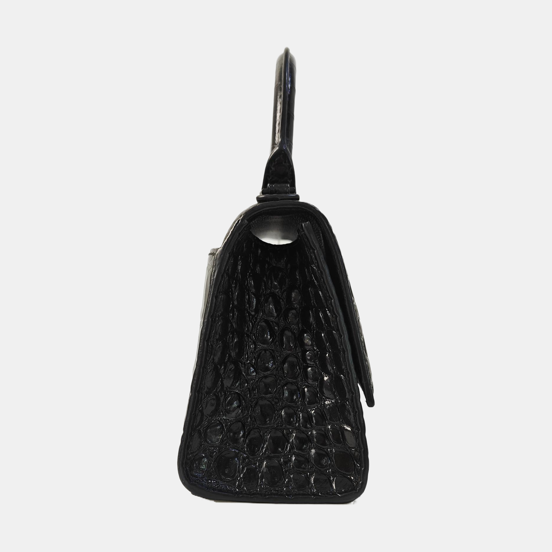 Hourglass Small Calfskin Black