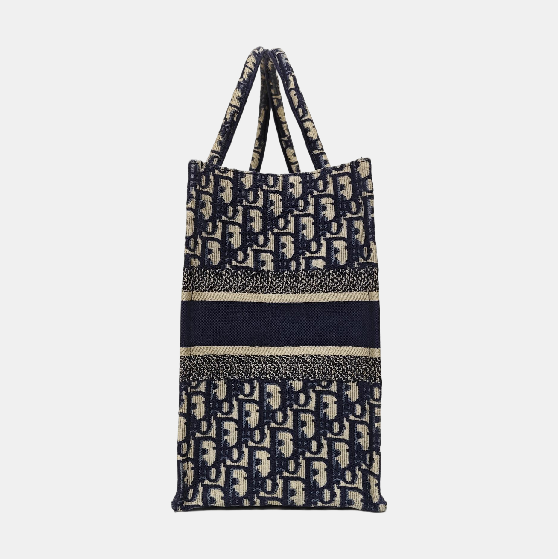 Book Tote Medium Oblique Canvas Blue
