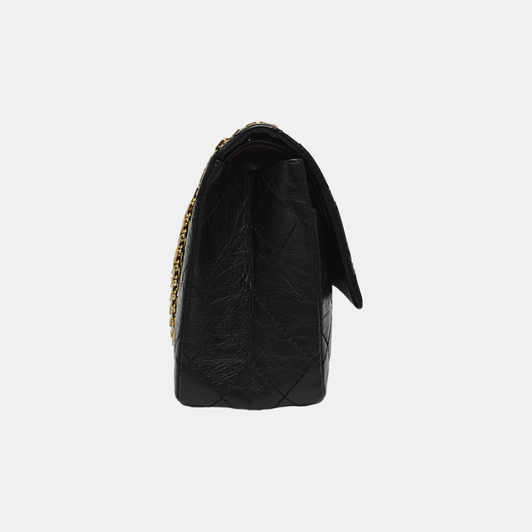 2.55 227 (jumbo) Quilted Calfskin Black
