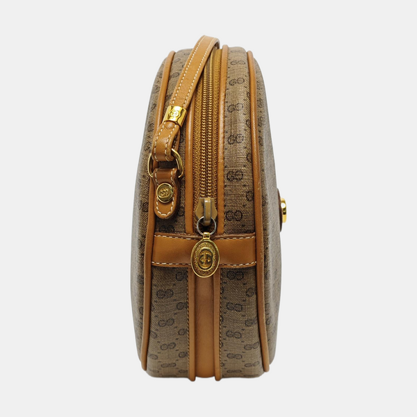 Monogram Coated Canvas Shoulder Bag Brown