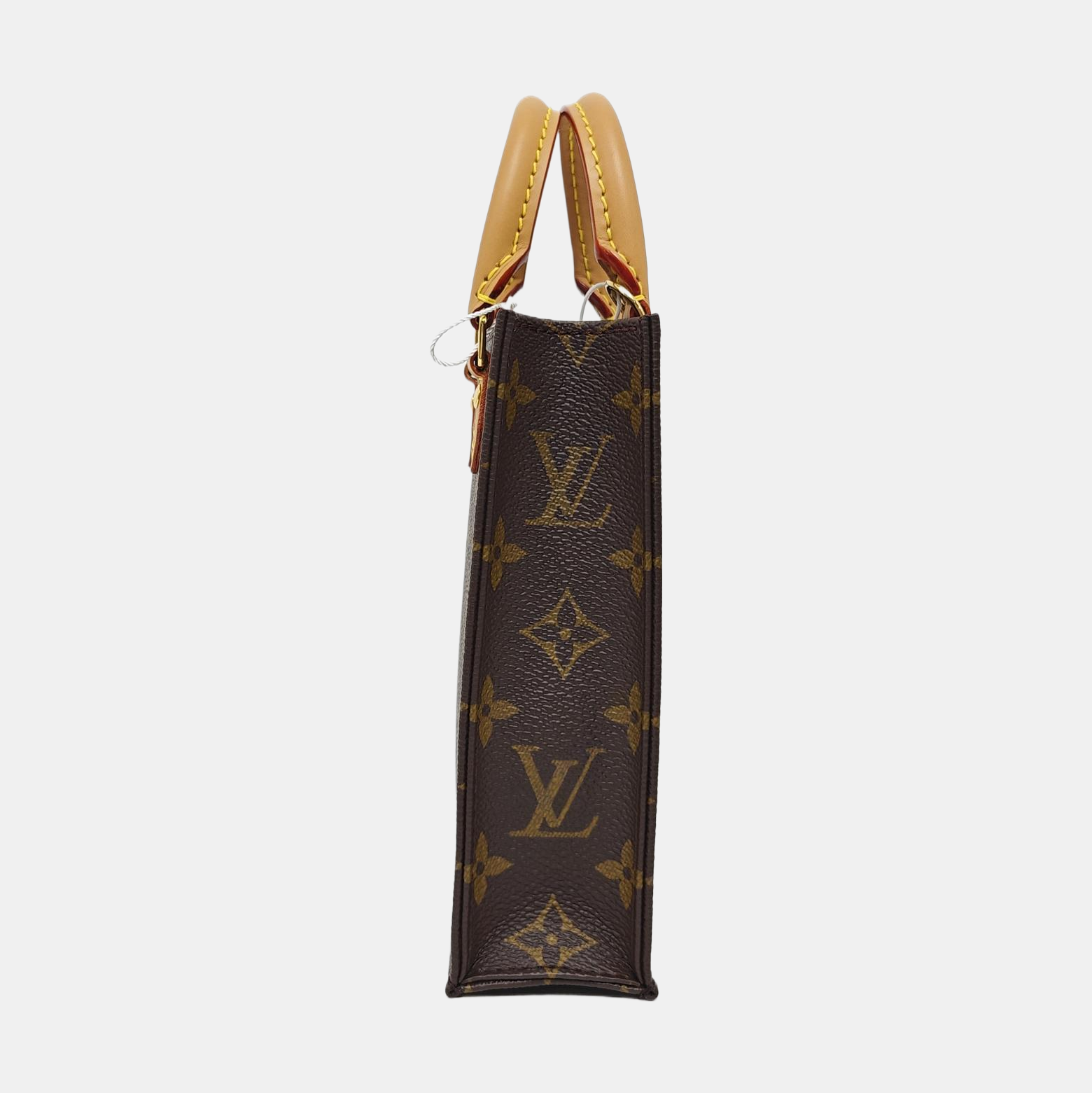 SAC PLAT Mini Monogram Coated Canvas Brown
