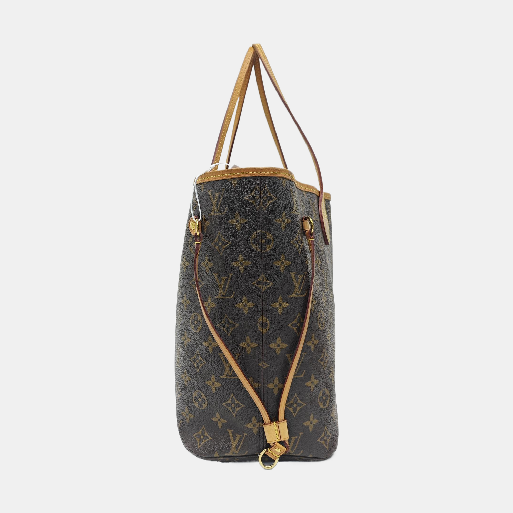 NEVERFULL MM Monogram Coated Canvas Brown