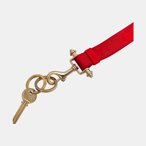 Fabric Bag Charm Red