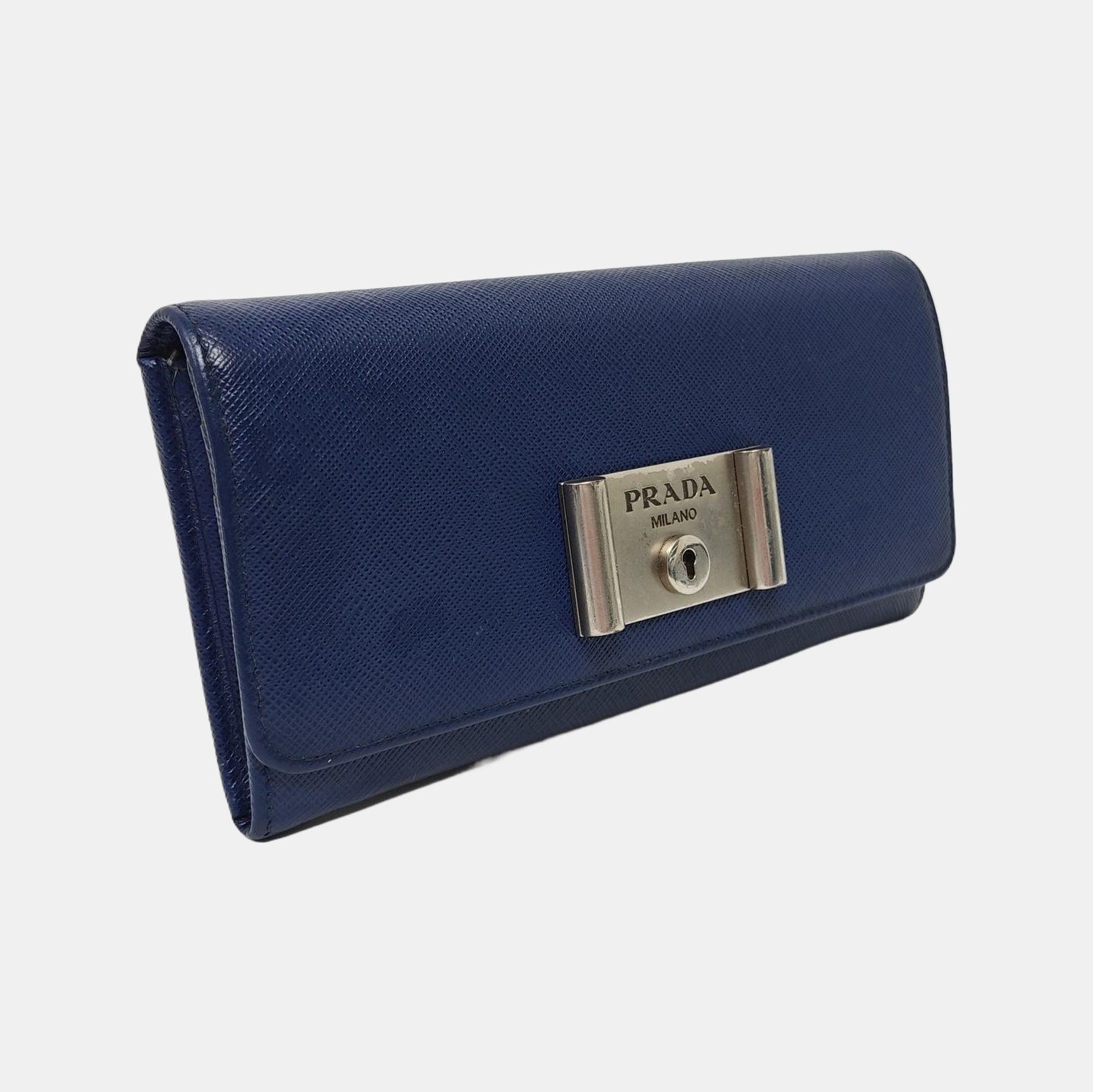 Saffiano Calfskin Wallet Blue