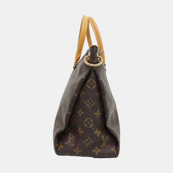 PALLAS MM Monogram Coated Canvas Brown