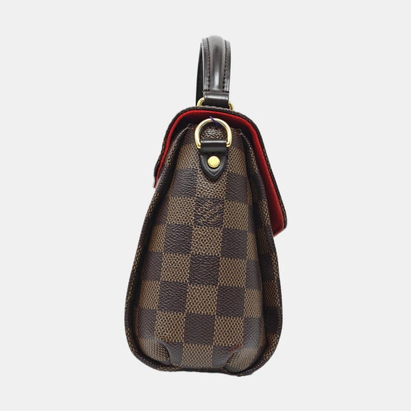 CROISETTE Damier Ebene Coated Canvas Brown