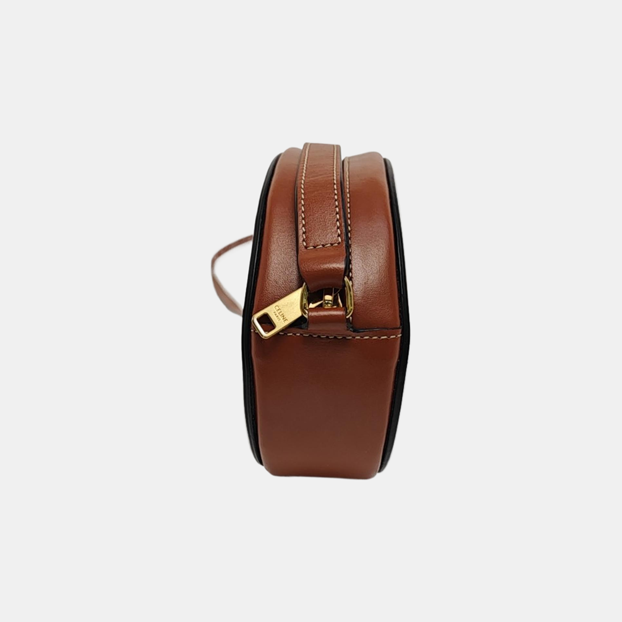 Authenticated pre-owned  TRIOMPHE Small Calfskin Brown - Shoulder Bag at Looply