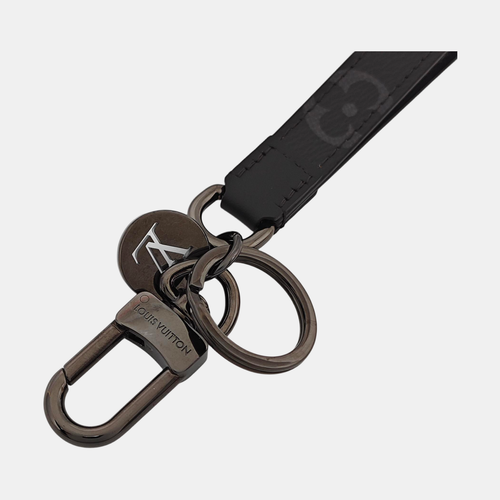 Leather Bag Charm Black