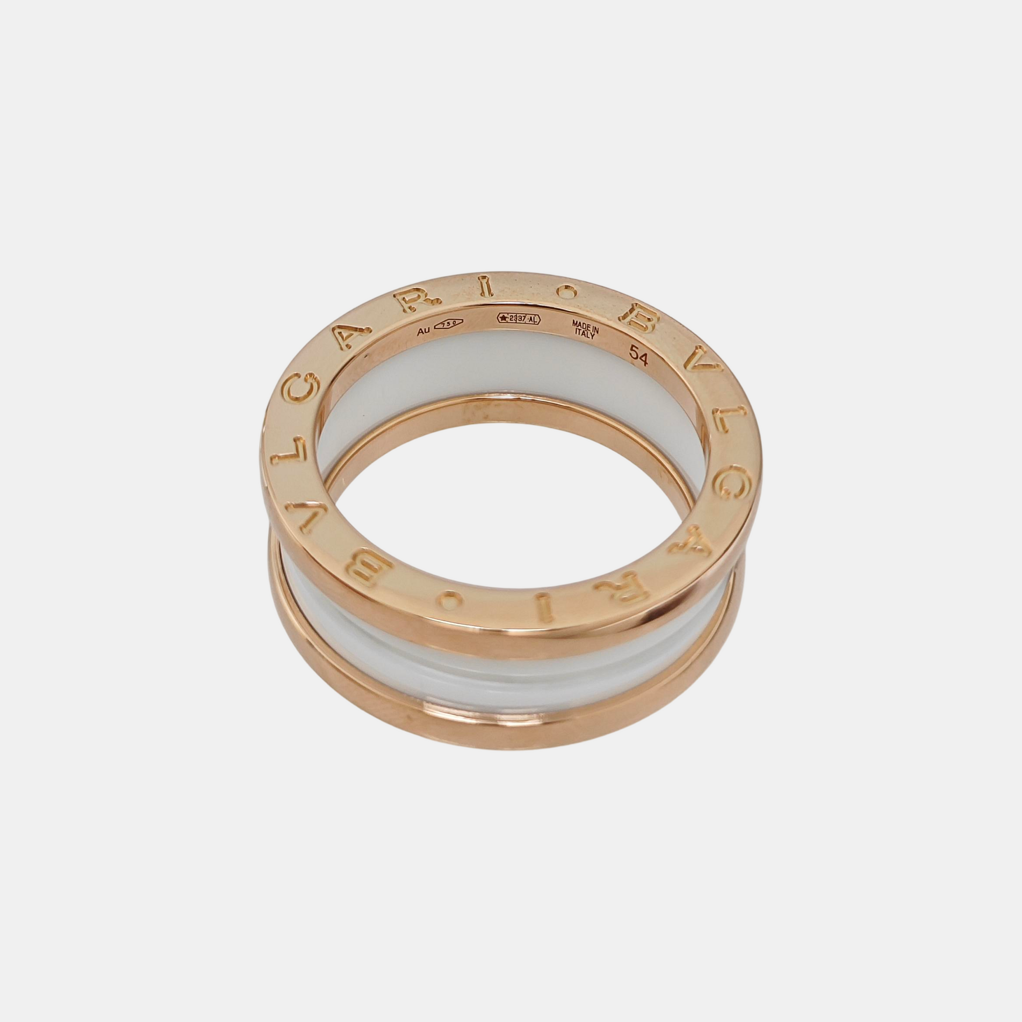 B.ZERO1 18k Rose Gold Ring EU 54