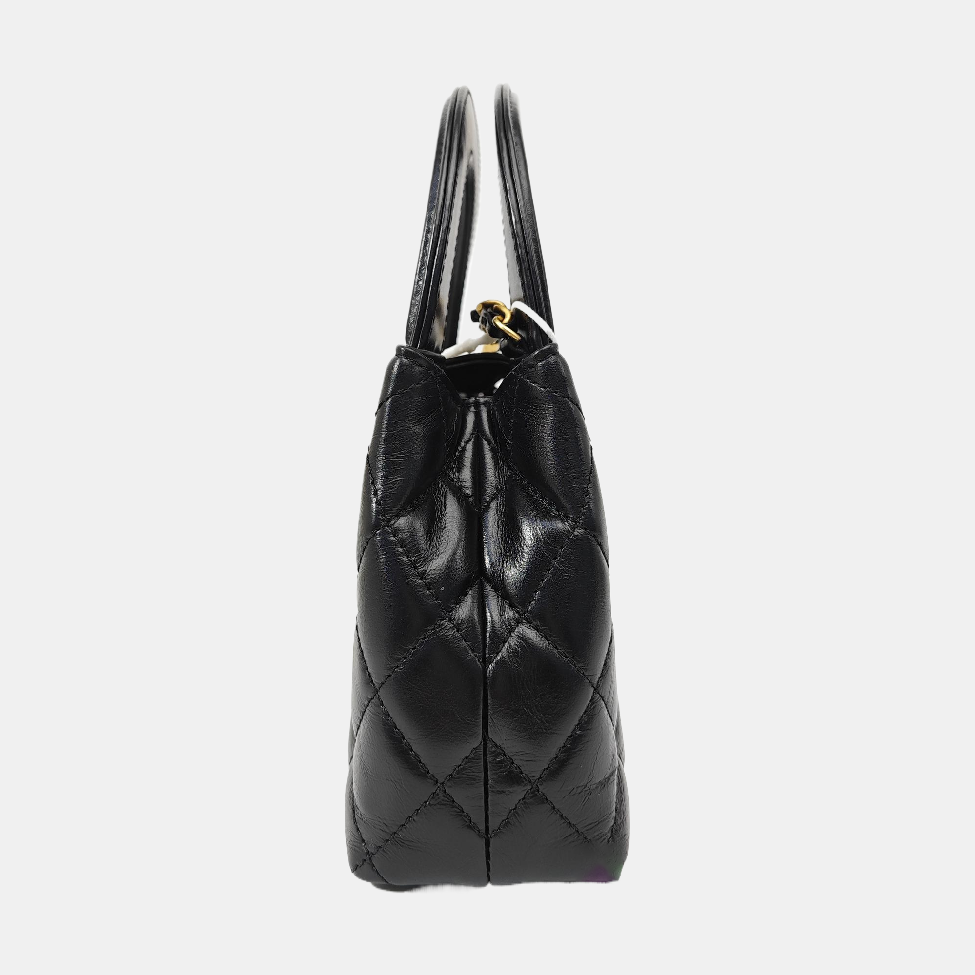 KELLY Mini Quilted Calfskin Black