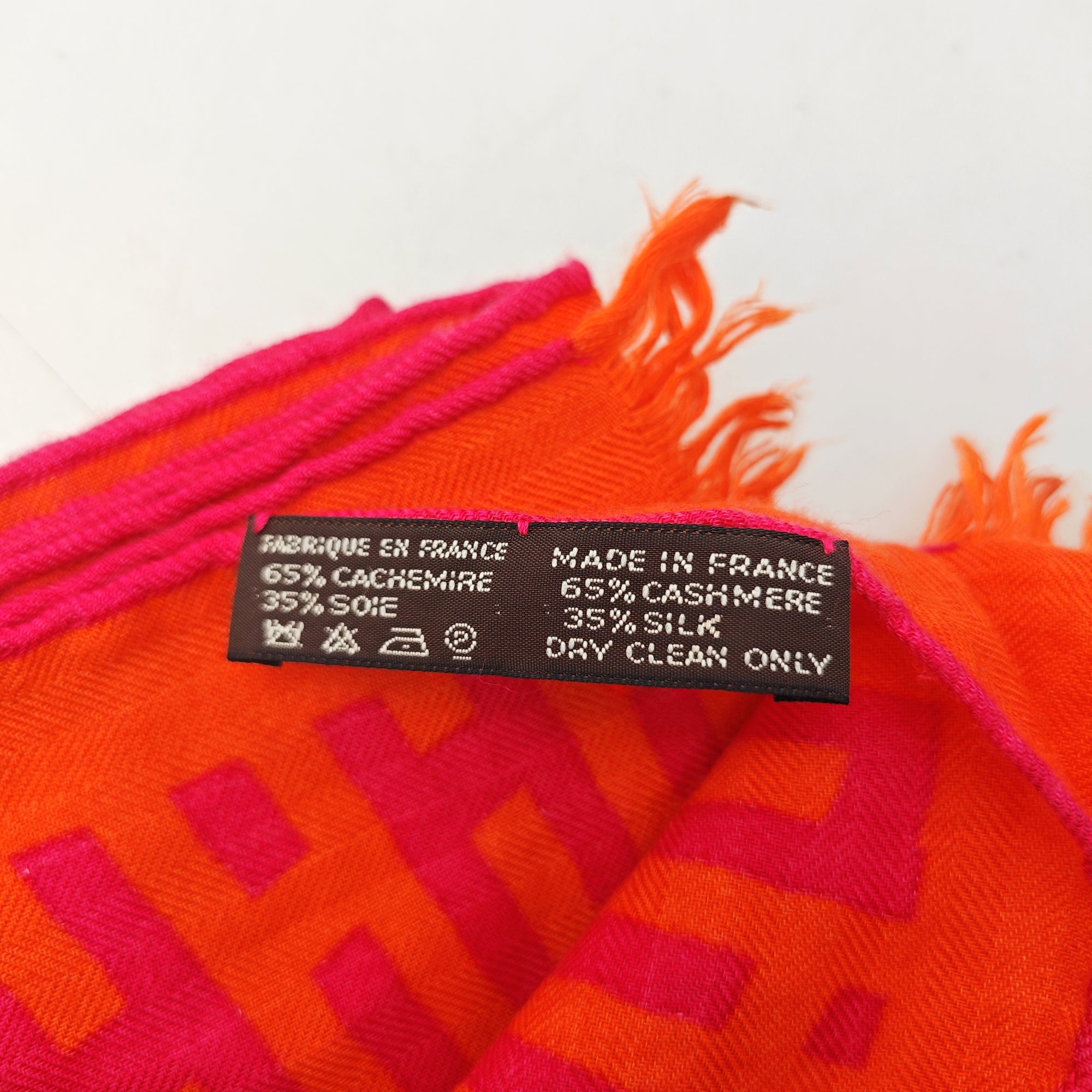 Cashmere Scarf Orange