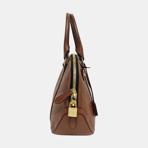 Calfskin Shoulder Bag Brown
