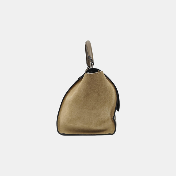 TRAPEZE Small Calfskin Gray