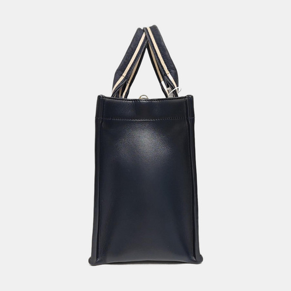 Book Tote Small Oblique Canvas Blue