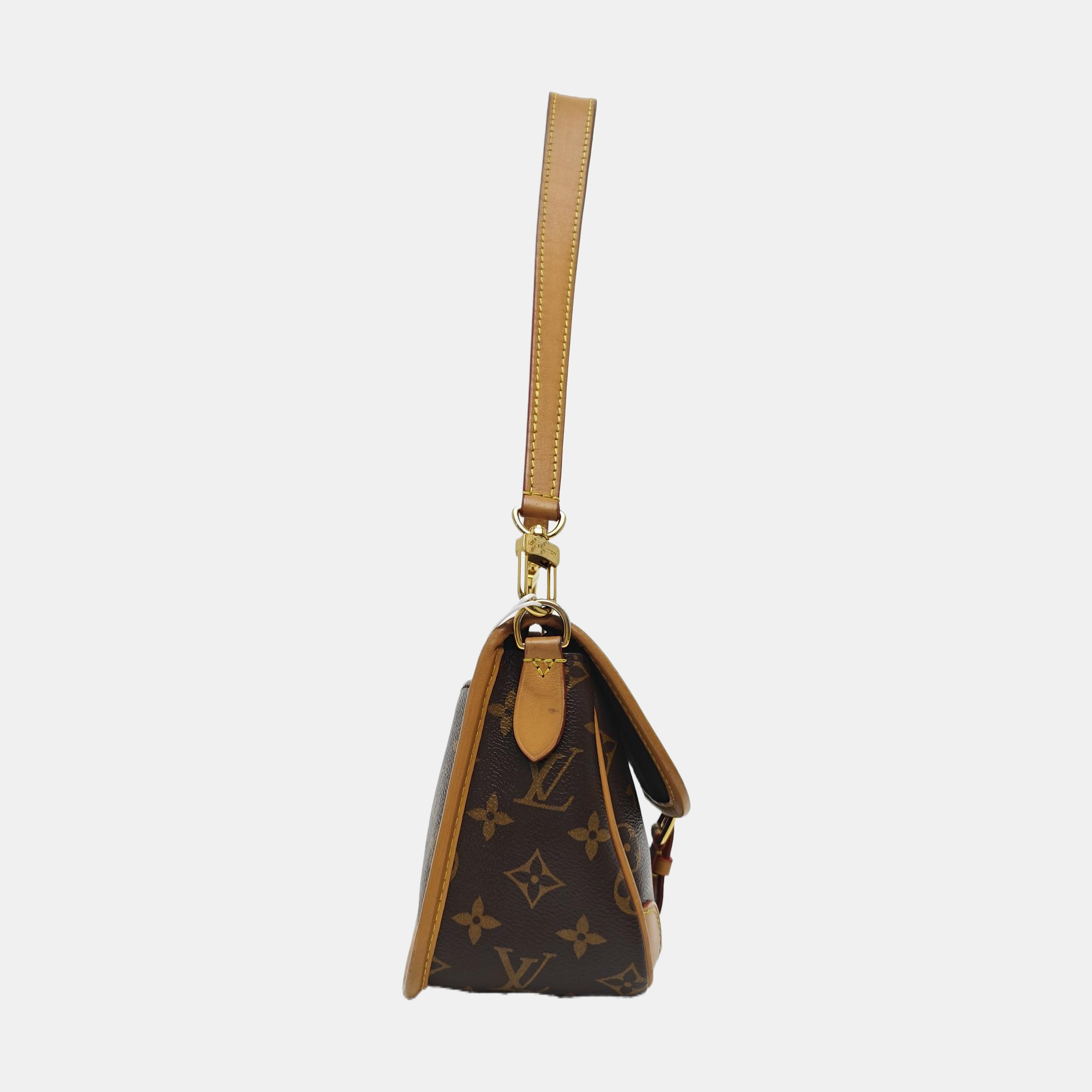 DIANE Monogram Coated Canvas Brown