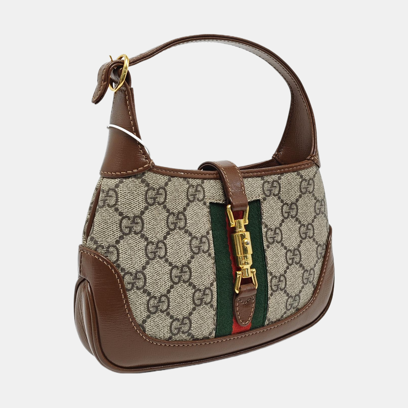 Authenticated pre-owned  Jackie 1961 Mini Monogram Coated Canvas Beige - Top Handle Bag at Looply