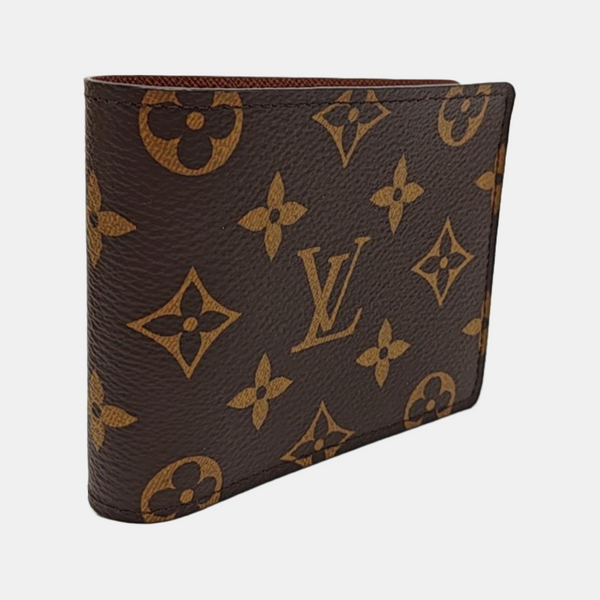 MULTIPLE Monogram Coated Canvas Brown Card Holder