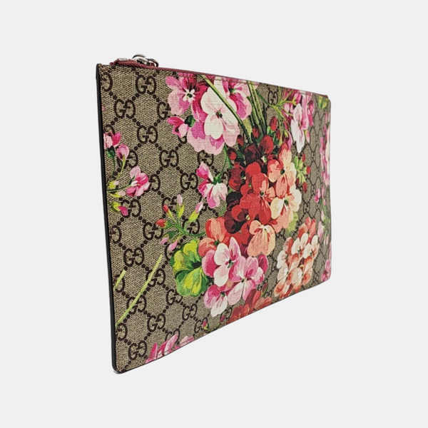 GG Blooms Coated Canvas Black