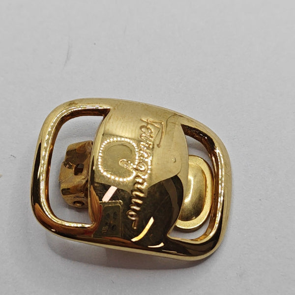 Metal Gold Clip On Earrings
