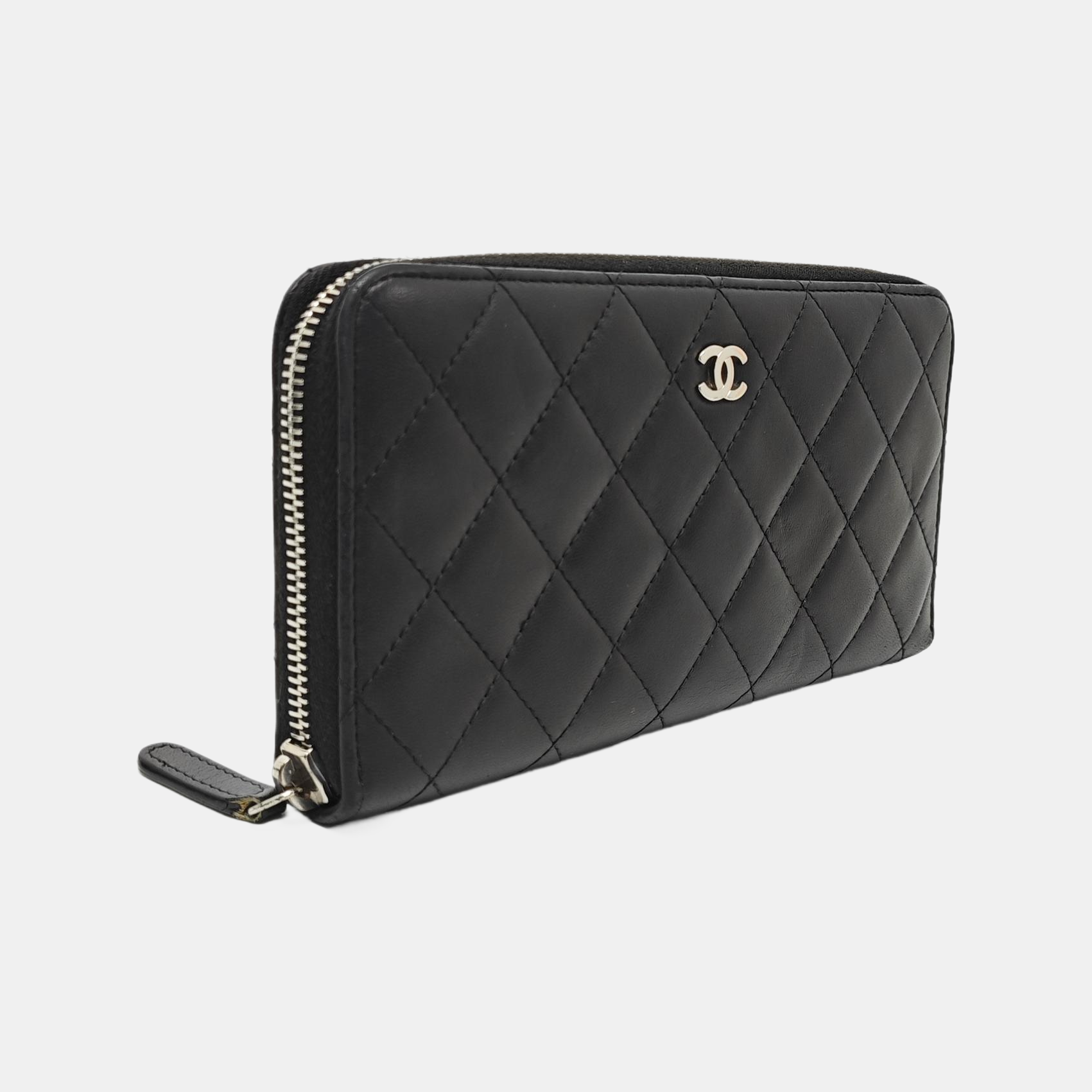 CLASSIC FLAP Mini Quilted Lambskin Black Wallet