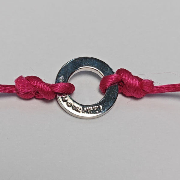 LOVE Fabric Pink Bracelet