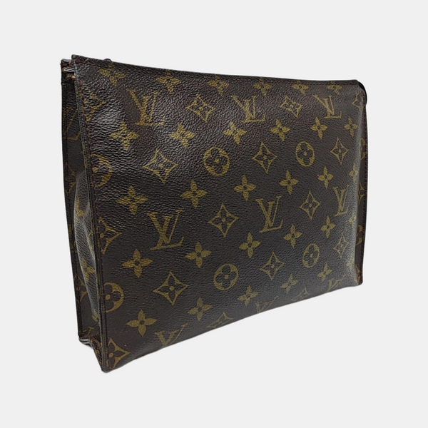 TOILET POCKET 26 Monogram Coated Canvas Brown